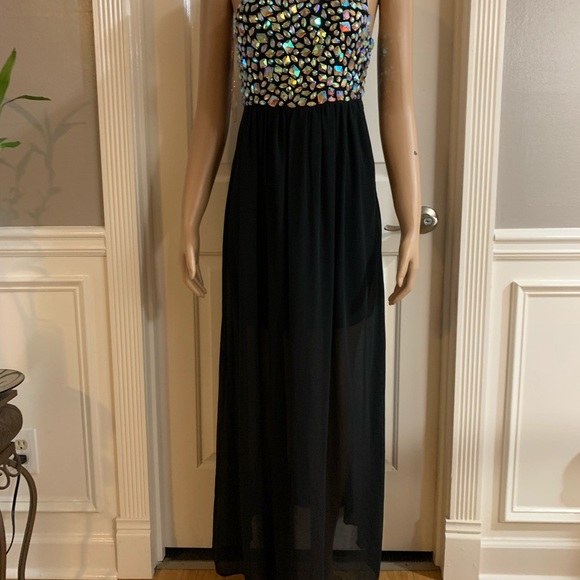 Women’s junior one off shoulder black dress size S - Picture 5 of 11